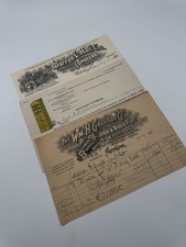 3 Circa 1900 WM. H. Gallison Plumbing Supplies Warren Hall Co. Grocers Invoices picture