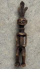 Vintage Senufo Style Standing Male Figure Ivory Coast Mali Wood Sculpture picture