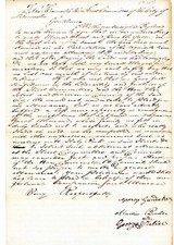 1845 Document Lancaster PA Signed Martin George Keller Bender George Gundaker picture