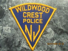 wildwood crest new jersey police patch very rare for display only last one picture