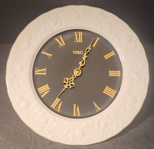Vintage National NEC Sone China Porcelain Plate Wall Clock B3002 Japan Tested picture