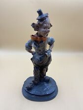 Vintage Glazed Hobo Clown Statue Signed 1981 picture