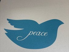 Chloe B. exclusively for Crane and Co PEACE Holiday Christmas stationary cards picture