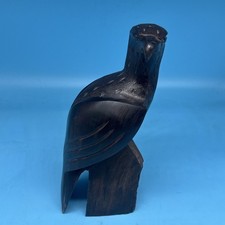 Vintage Hand Carved Desert Ironwood Eagle Statue Falcon Hawk Bird Figurine Art picture