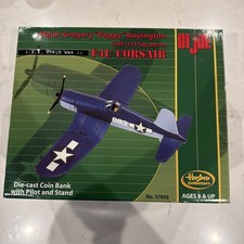 Hasbro Collectors GI Joe Maj. Pappy Boyington F4U Corsair Diecast Coin Bank Nice picture
