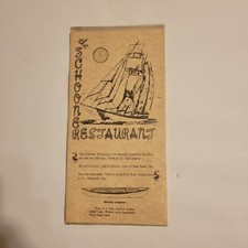 Vintage the schooner restaurant menu Anna Maria Island Florida Tri-fold picture