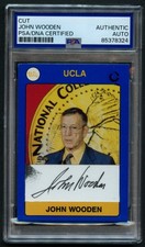 John Wooden d2010 signed autograph Custom Cut Card UCLA Basketball Coach PSA picture