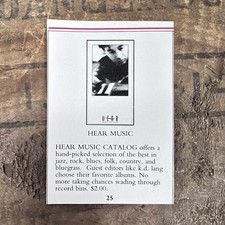 HEAR Music Catalog Vintage 90s Print Ad Magazine Advert picture