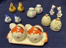 Vintage Japan 1950’s-1970’s Ceramic Salt & Pepper Shakers picture