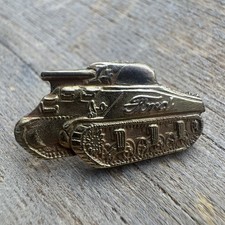 Rare Vintage Ford 3-Ton M1917 World War I Tank Screwback Pin Badge 1/20 10k G.F. picture
