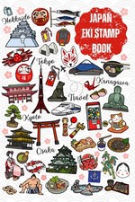 Japan Eki Stamp Book Travel Journal Stamp Book, Collecting for Memories and S... picture