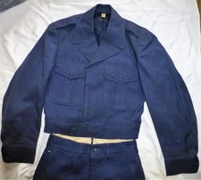 1949 US Air Force IKE Jacket 36S W/Trousers 28x29 Serge Blue Virgin Wool 2 Pc. picture