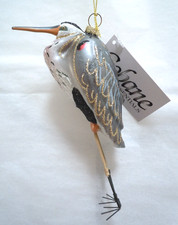 Cobane Studio Great Blue Heron Glass Ornament D446 New with Tag picture