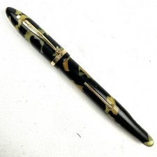 Vintage Oversized Sheaffer Black and Pearl Balance Lifetime Fountain Pen w/ Flaw picture