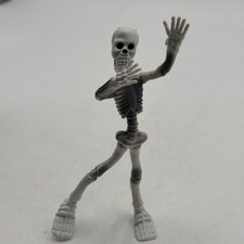 Vintage 1980s I Spy Bendable Skeleton Figure NOS Poseable Toy 5½″ #1 picture