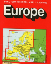 Euro-Continental Map 1: 2,500,000 Printed in Germany 1998 38
