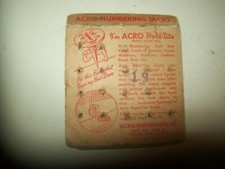 Vintage Acro Hold-Tite Window Markers  Card of 17 of 25 (8 used) Butler Wisc. US picture