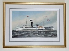Antonio Jacobsen Print # 111/1000 S.S. State Of Maine. 1892. Maine Historical S. picture