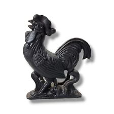 Vintage Cast Iron Rooster NAPKIN OR MAIL HOLDER Farm House Chicken Taiwan picture