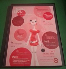 Target Dottie Loves Do's & Don'ts Vintage Framed Print Ad 2005 8.5x11 picture