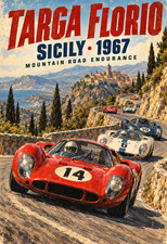 1967 Targa Florio Vintage Sports Car Racing Sicily 13x19 Poster picture
