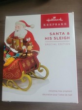 MIB Hallmark  2026  SANTA & HIS SLEIGH Special Edition Ornament -  picture