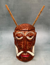 Mr Bali Hai Original 1960’s Concave Tiki Mug W/Chopsticks Near Mint OMC Sticker picture