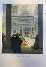 1919 Vintage Magazine Illustration Wild West Show at Madison Square Garden picture