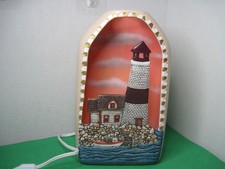 Ceramic Tabletop Coastal Lighthouse Custom (electric) Lamp Box picture