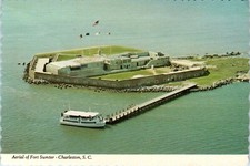 Aerial View Fort Sumter National Monument, Charleston, South Carolina Postcard picture
