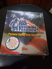 Topps 2001 Enduring Freedom Picture Cards & Stickers Sealed Box 24 Packs picture