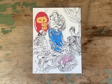 ORIGINAL 1987 vtg ANDY WARHOL MEMORIAL MASS INVITATION POST CARD RAPHAEL ART picture