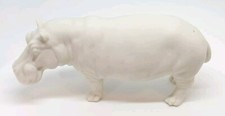 Vintage JHR Hutschenreuther Granget White Hippopotamus Figure Figurine picture