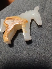 Alabaster Onyx Donkey Pack Mule Burro Figurine 3