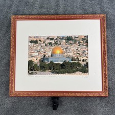 Dome of the Rock Jerusalem Auto John Hutchinson Framed Fine Art Photograph 26x22 picture
