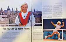 1986 Tennis Star Martina Navratilova illustrated picture