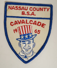 1965 Nassau County Council B.S.A. Boy Scouts Patch Cavalcade Camp Badge picture