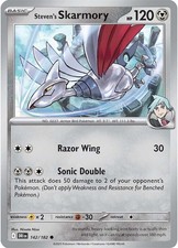 Steven's Skarmory Reverse Holofoil [DRI - 142/182] picture