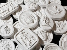 Plaster Intaglio, 25 Pieces Mixed Grand Tour Intaglios, Plaster Wall Art picture