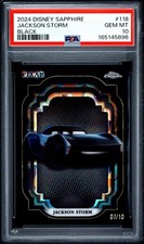2024 TOPPS DISNEY SAPPHIRE #118 JACKSON STORM BLACK /10 PSA 10 picture