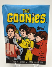 1x 1985 TOPPS The Goonies Sealed Wax Pack - 10 Cards + 1 Sticker Per Pack picture