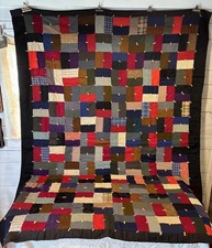 Vtg/Antique 1920s Patchwork Quilt Full 66” X 87” Midwest picture