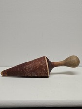 Vintage Primitive Solid Wooden pointed colander cone Masher/stomper/ Pestle 11