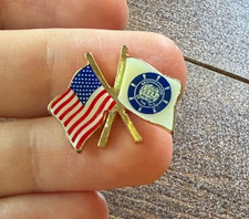 Wholesale Lot of 68 Vintage Seafarers International Union SIU Flag Lapel Pins picture