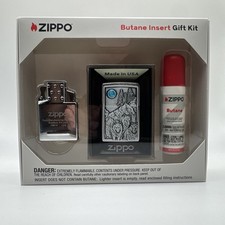 Zippo Authentic Wolf Pack Emblem 49295 Double Torch Butane Lighter Gift Set picture