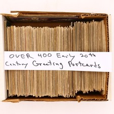 Over 400 Early 20th Century Greeting Postcards, Few Tucks And International Art picture