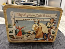 Vintage Roy Rogers and Dale Evans Double R Bar Ranch Lunch Box Only picture