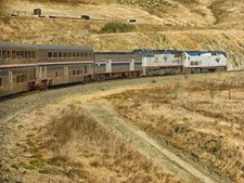 Amtrak GE P42DC 207 and Amtrak GE P32BWH 507 w the Coast Starlight 8 x 10 Photo picture