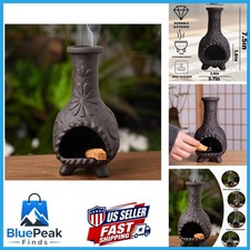 MOUGIGI Black Flower Palo Santo Holder Incense Burner picture