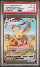 Leafeon Vmax #205 2021 Pokemon Sword & Shield Evolving Skies PSA 10 picture